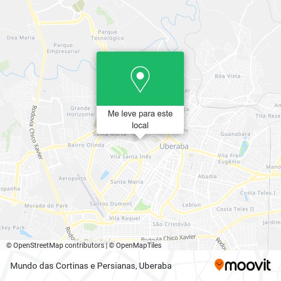 Mundo das Cortinas e Persianas mapa