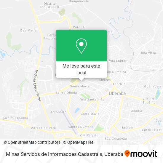 Minas Servicos de Informacoes Cadastrais mapa