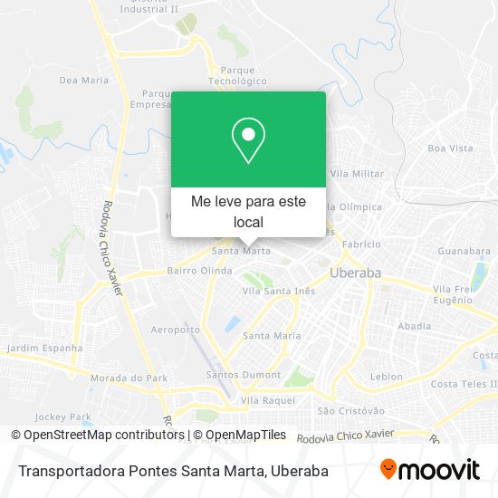 Transportadora Pontes Santa Marta mapa