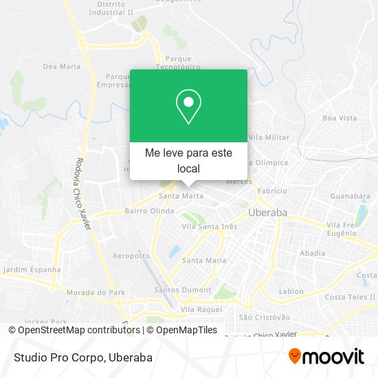 Studio Pro Corpo mapa