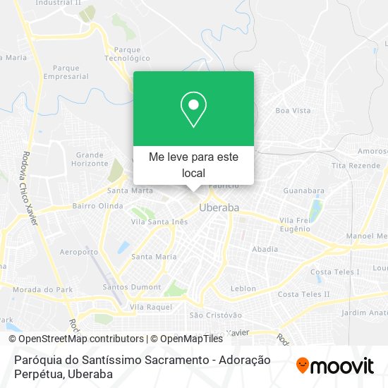 Paróquia do Santíssimo Sacramento - Adoração Perpétua mapa