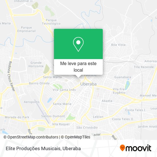 Elite Produções Musicais mapa