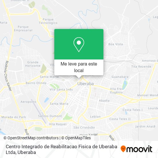 Centro Integrado de Reabilitacao Fisica de Uberaba Ltda mapa