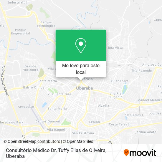 Consultório Médico Dr. Tuffy Elias de Oliveira mapa