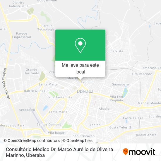 Consultório Médico Dr. Marco Aurélio de Oliveira Marinho mapa