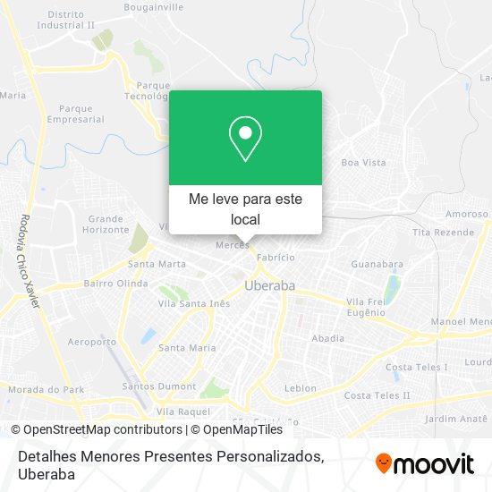 Detalhes Menores Presentes Personalizados mapa