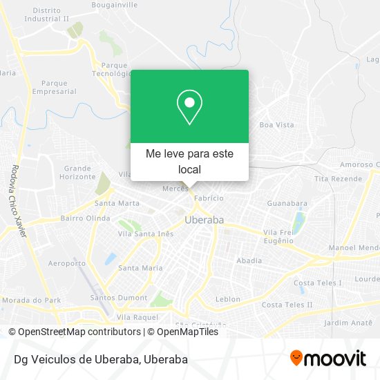 Dg Veiculos de Uberaba mapa