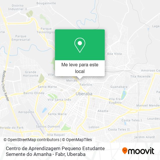 Centro de Aprendizagem Pequeno Estudante Semente do Amanha - Fabr mapa