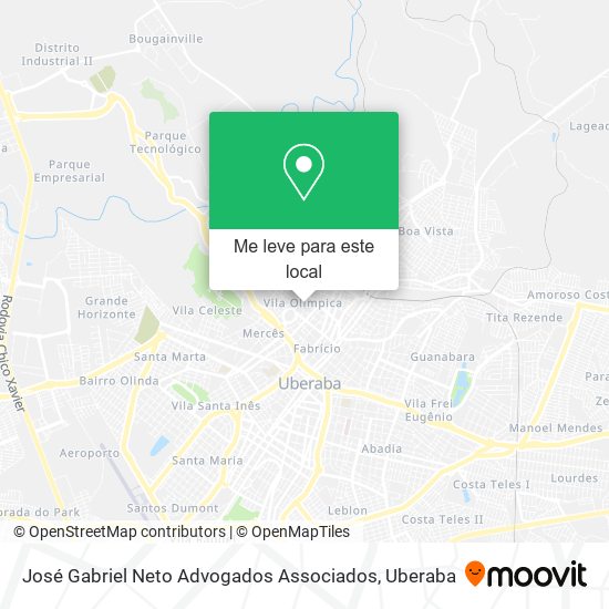 José Gabriel Neto Advogados Associados mapa