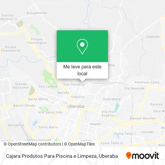 Cajara Produtos Para Piscina e Limpeza mapa