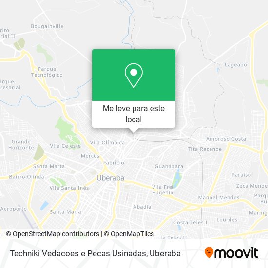 Techniki Vedacoes e Pecas Usinadas mapa