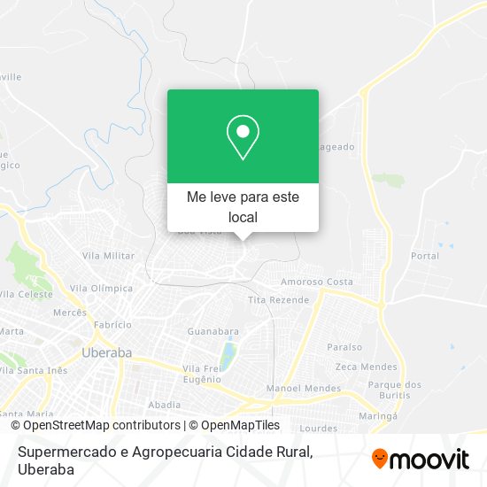 Supermercado e Agropecuaria Cidade Rural mapa