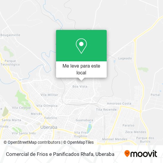 Comercial de Frios e Panificados Rhafa mapa