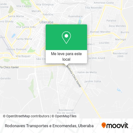 Rodonaves Transportes e Encomendas mapa