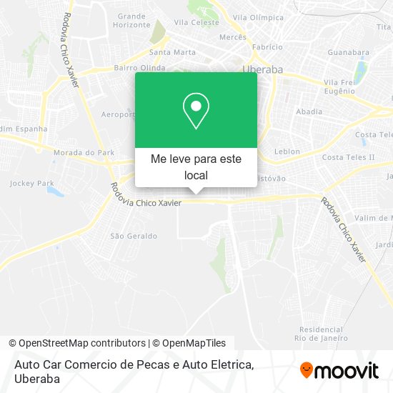 Auto Car Comercio de Pecas e Auto Eletrica mapa