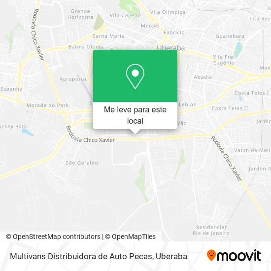 Multivans Distribuidora de Auto Pecas mapa