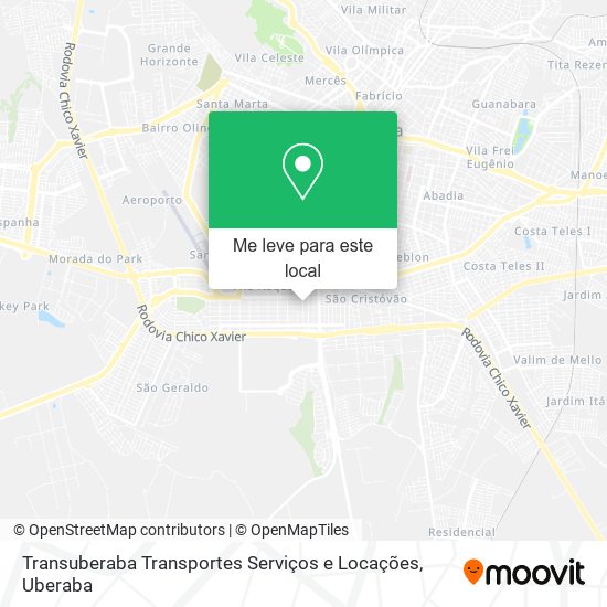 Transuberaba Transportes Serviços e Locações mapa