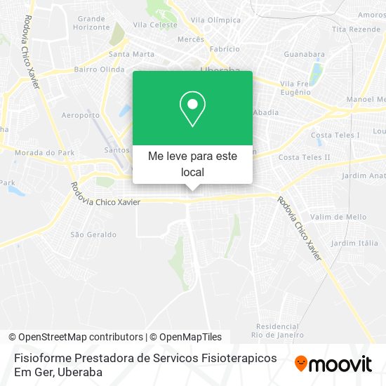 Fisioforme Prestadora de Servicos Fisioterapicos Em Ger mapa