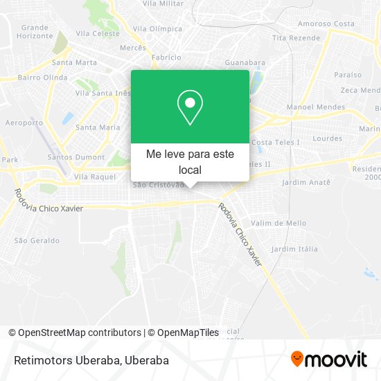 Retimotors Uberaba mapa