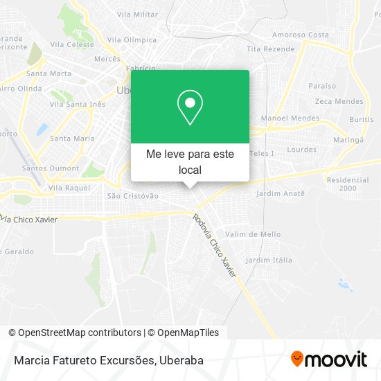 Marcia Fatureto Excursões mapa