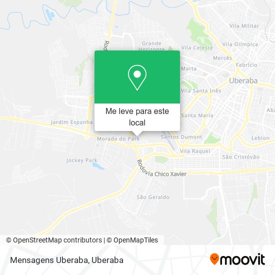 Mensagens Uberaba mapa
