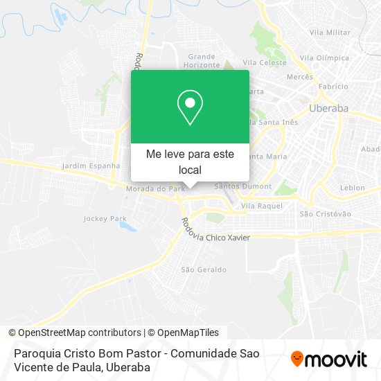 Paroquia Cristo Bom Pastor - Comunidade Sao Vicente de Paula mapa