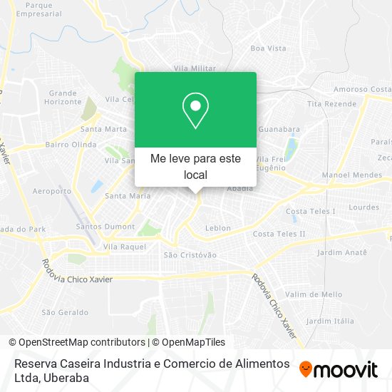 Reserva Caseira Industria e Comercio de Alimentos Ltda mapa