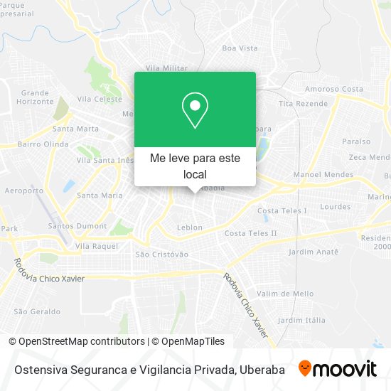 Ostensiva Seguranca e Vigilancia Privada mapa