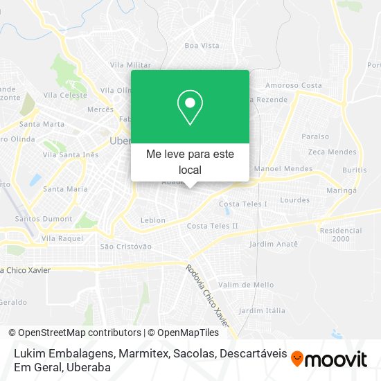 Lukim Embalagens, Marmitex, Sacolas, Descartáveis Em Geral mapa