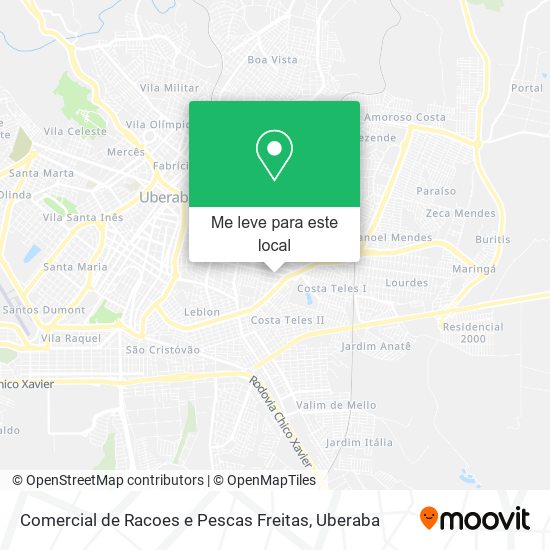 Comercial de Racoes e Pescas Freitas mapa