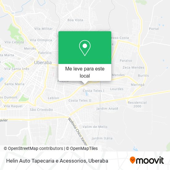 Helin Auto Tapecaria e Acessorios mapa