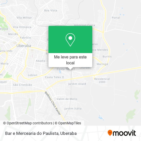 Bar e Mercearia do Paulista mapa