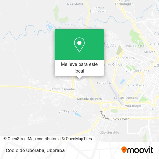 Codic de Uberaba mapa