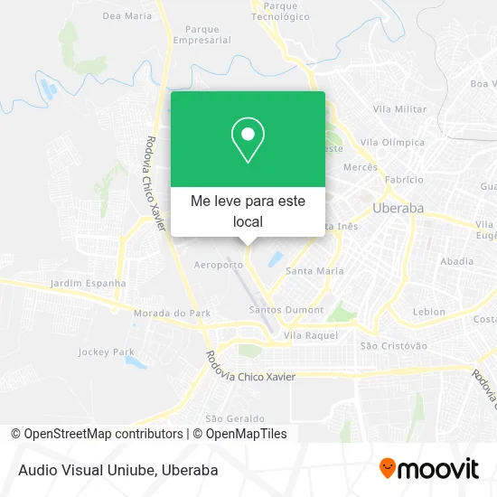 Audio Visual Uniube mapa
