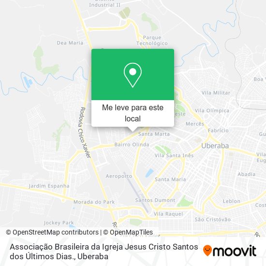 Associação Brasileira da Igreja Jesus Cristo Santos dos Últimos Dias. mapa