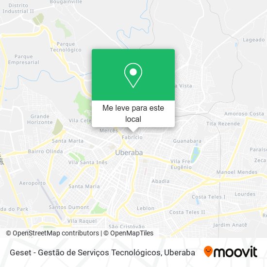 Geset - Gestão de Serviços Tecnológicos mapa