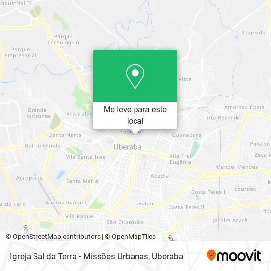 Igreja Sal da Terra - Missões Urbanas mapa