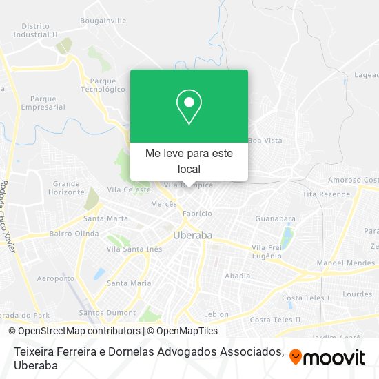 Teixeira Ferreira e Dornelas Advogados Associados mapa