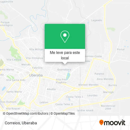Correios mapa