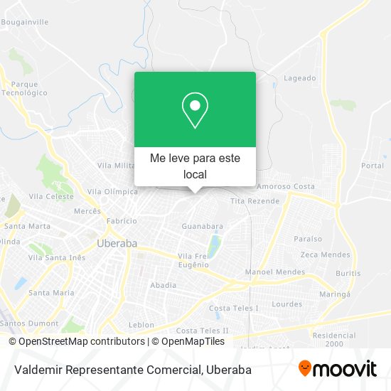 Valdemir Representante Comercial mapa