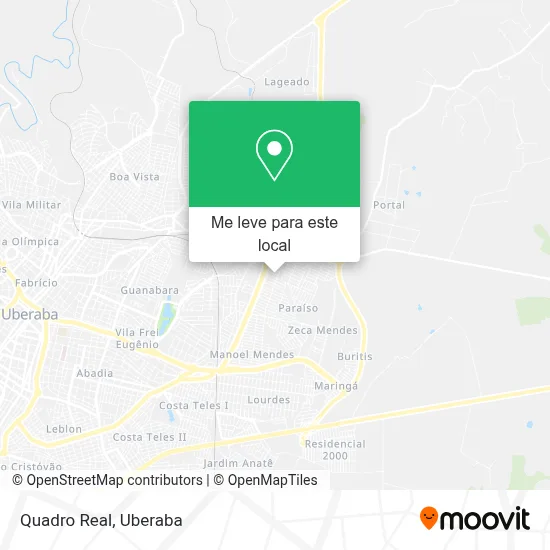 Quadro Real mapa
