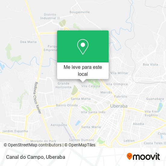 Canal do Campo mapa