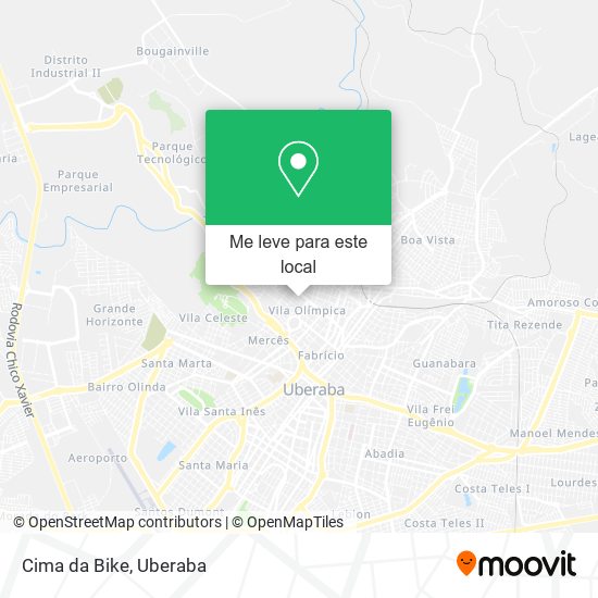 Cima da Bike mapa