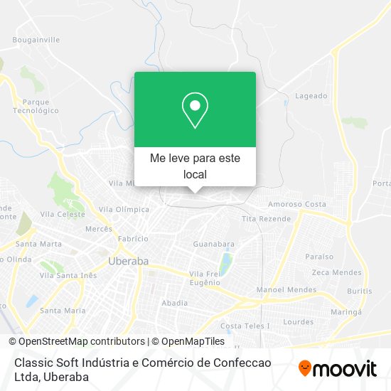 Classic Soft Indústria e Comércio de Confeccao Ltda mapa