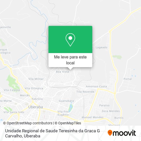 Unidade Regional de Saude Teresinha da Graca G Carvalho mapa