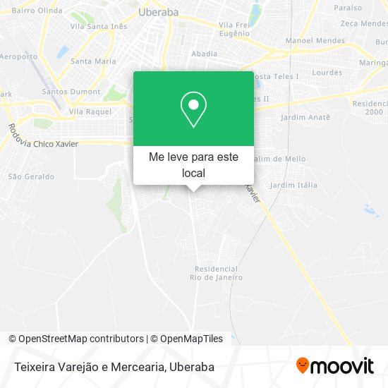 Teixeira Varejão e Mercearia mapa