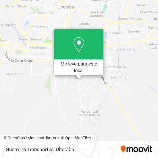 Guerreiro Transportes mapa