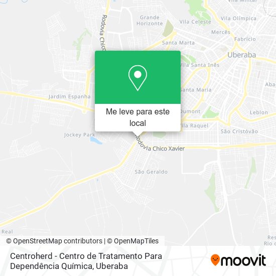 Centroherd - Centro de Tratamento Para Dependência Química mapa