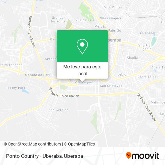 Ponto Country - Uberaba mapa