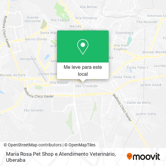 Maria Rosa Pet Shop e Atendimento Veterinário mapa
